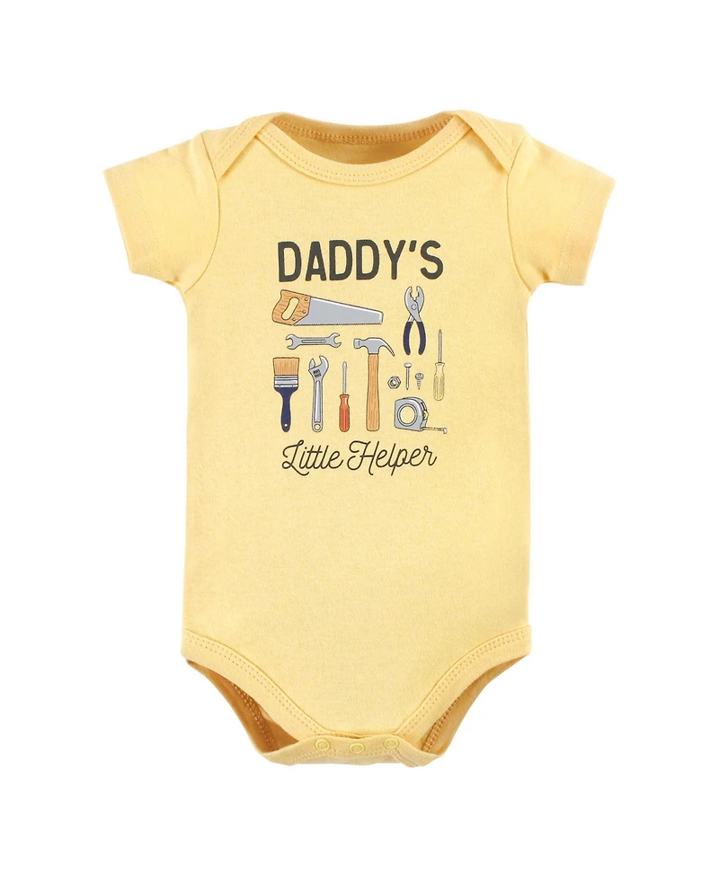 Hudson Baby Boys Cotton 3-Piece Bodysuit Bundle
