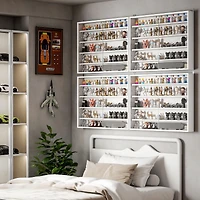 Homcom 5-Tier Display Cabinet Glass Cabinet with 4 Adjustable Shelves,