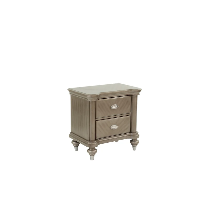 Simplie Fun Nightstand In Champagne