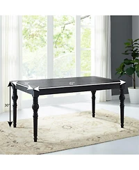 Streamdale Urban Style Dining Table, Black