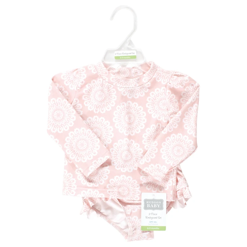 Hudson Baby Swim Rashguard Set, Modern Botanical