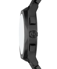 A|X Armani Exchange Men's Sync Quartz Chronograph Black Stainless Steel Watch 42MM