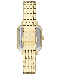 A|X Armani Exchange Women's Quartz Three-Hand Gold Stainless Steel 27MM