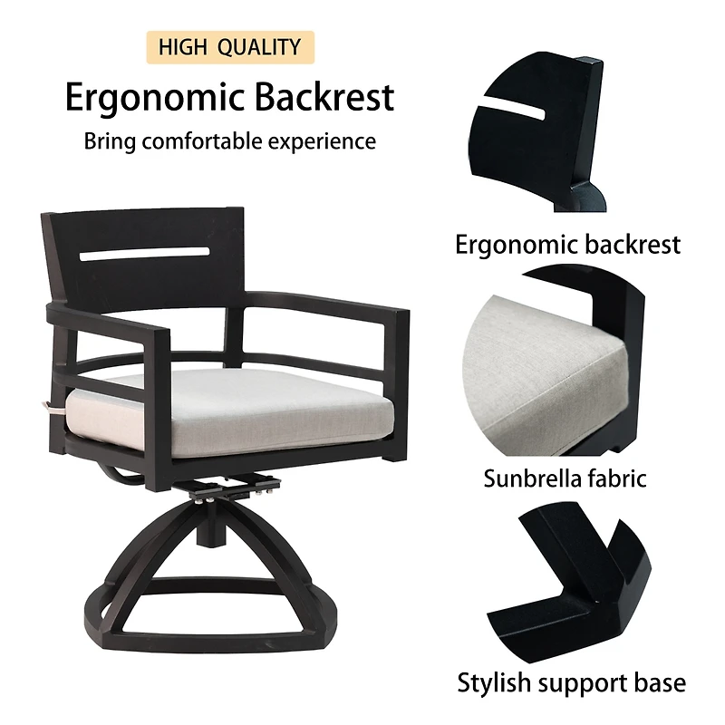 Streamdale Modern Ergonomic Patio Rocker