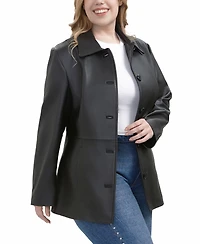 Bgsd Plus Dana Leather Car Coat