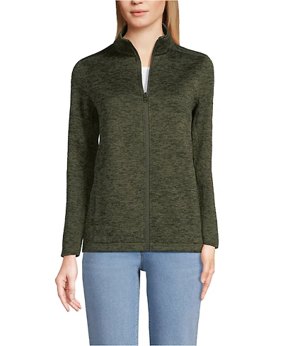 Lands' End Women's Sweater Fleece Jacket