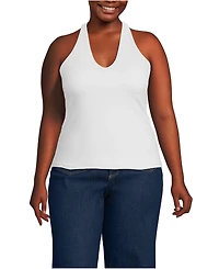 Lands' End Plus Slender Halter Top