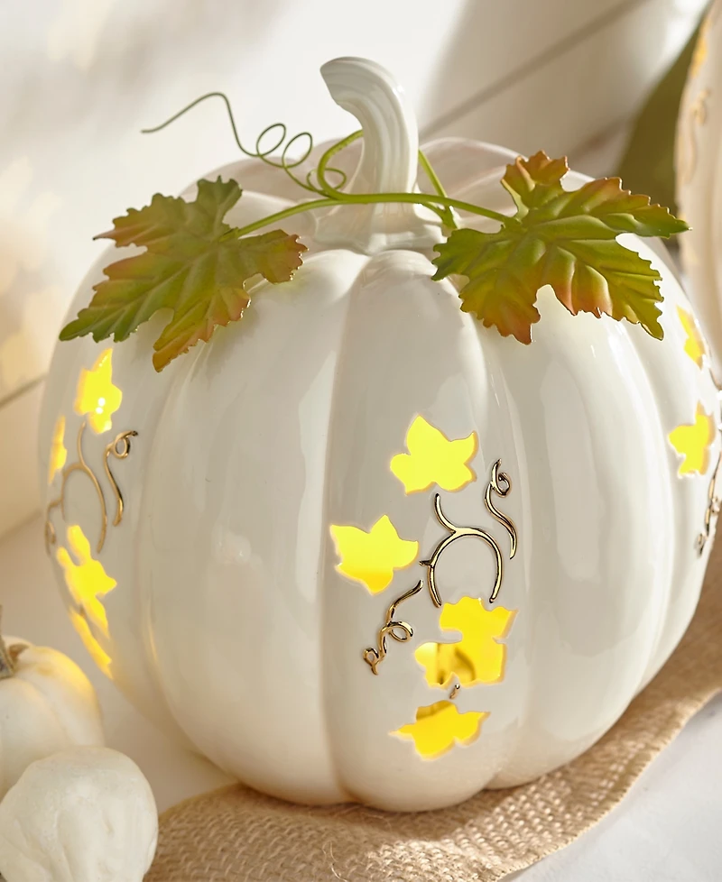 Lenox Lighted Pumpkin Medium Centerpiece