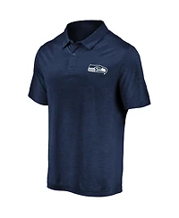 Fanatics Men's College Navy Seattle Seahawks Striated Primary Logo Polo