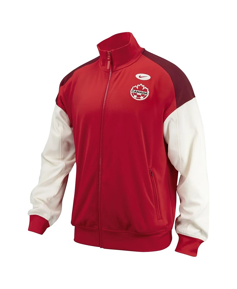Nike Men's Red Canada Soccer 2024 Anthem Performance Full-Zip Jacket