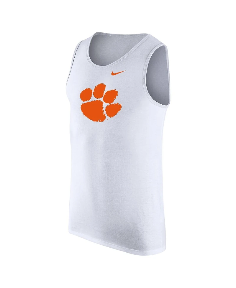 Nike Men's White Clemson Tigers Tank Top