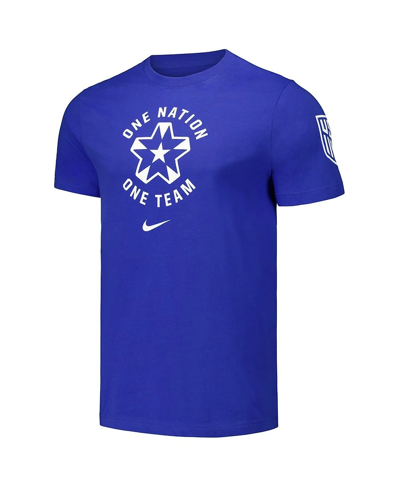 Nike Men's Royal Usmnt Localized Core Cotton T-Shirt