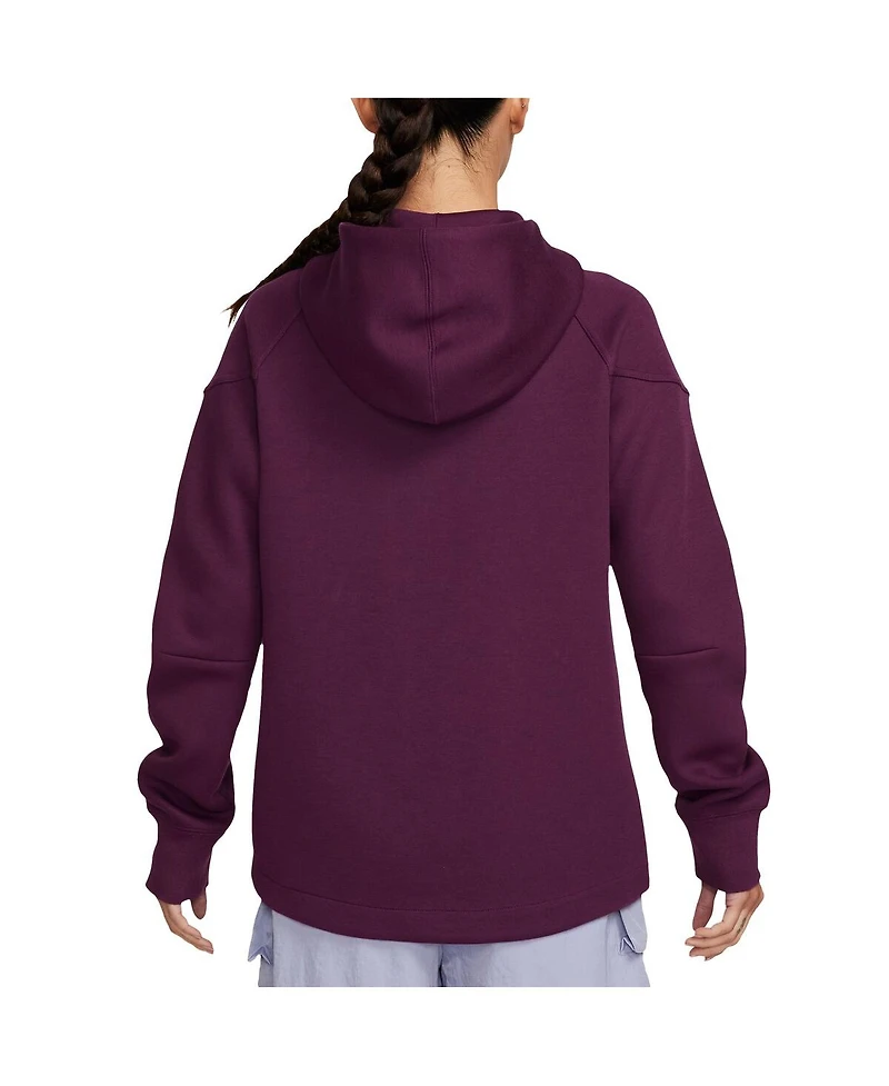 Nike Women's Burgundy Paris Saint-Germain 2024/25 Tech Fleece Full-Zip Hoodie