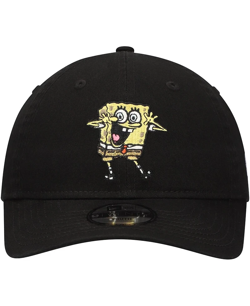 New Era Big Boys and Girls Black SpongeBob SquarePants 9TWENTY Adjustable Hat