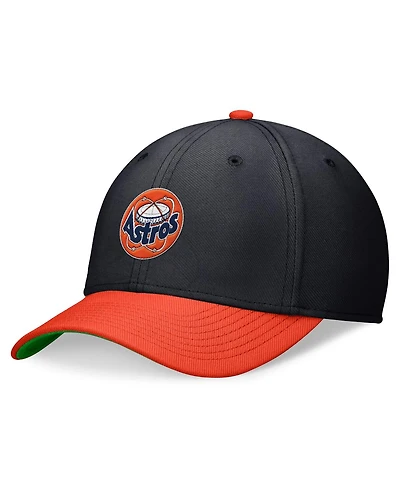 Nike Men's Navy/Orange Houston Astros Cooperstown Collection Rewind SwooshFlex Performance Hat