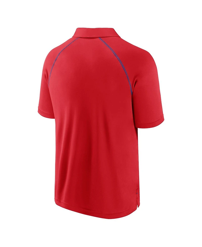 Fanatics Men's Red Philadelphia Phillies Strong Alone Raglan Polo