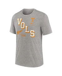Nike Men's Heather Gray Tennessee Volunteers Blitz Roll Call Tri-Blend T-Shirt