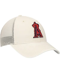 New Era Men's Stone Los Angeles Angels Game Day 9TWENTY Adjustable Trucker Hat
