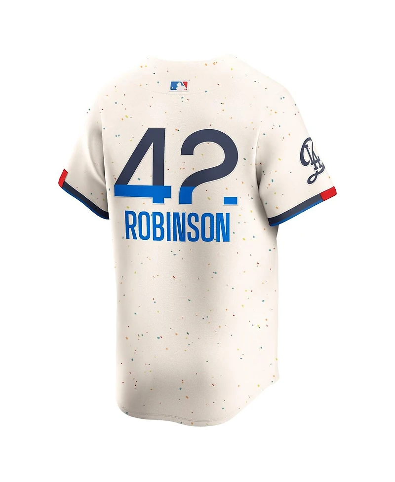 Nike Men's Jackie Robinson Cream Los Angeles Dodgers 2024 City Connect Limited Player Jersey