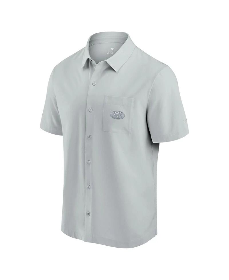 Fanatics Men's Gray San Francisco 49ers Front Office Button-Up Shirt