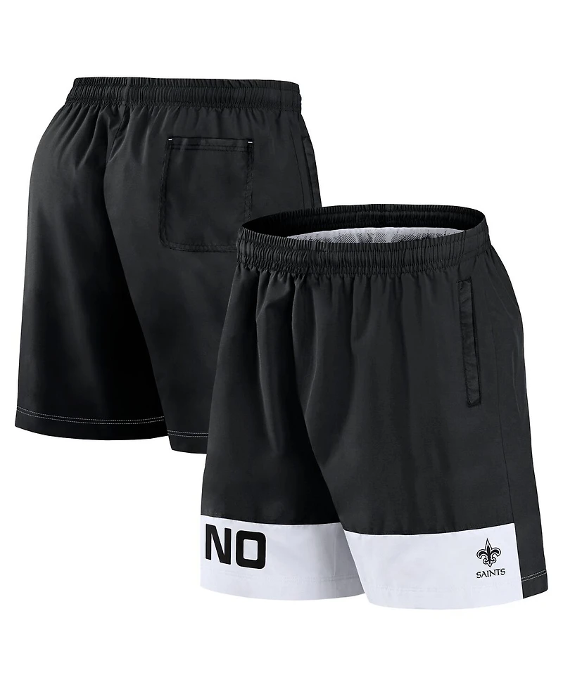 Fanatics Men's Black New Orleans Saints Elements Shorts