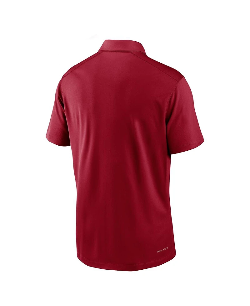 Nike Men's Crimson Washington State Cougars 2024 Sideline Victory Coaches Performance Polo