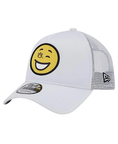 New Era Men's White Auburn Tigers Wink Foam Trucker Adjustable Hat