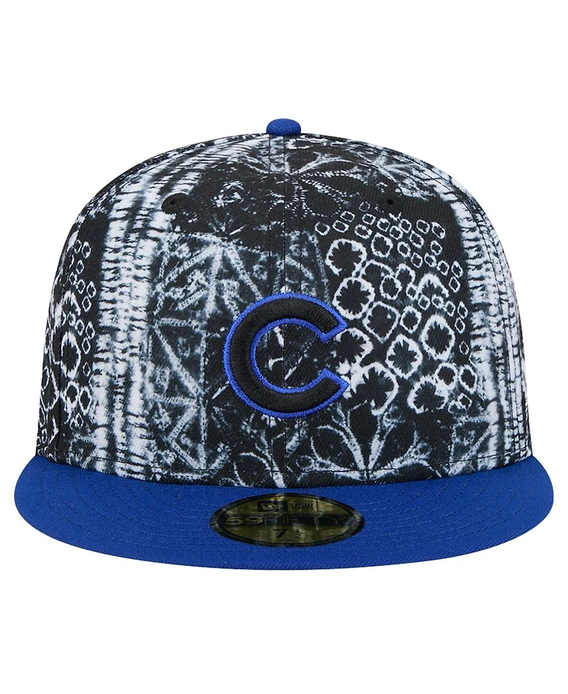 New Era Men's Black Chicago Cubs Sands 59FIFTY Fitted Hat