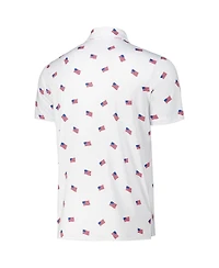 Antigua Men's White Cincinnati Reds Americana Polo