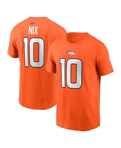 Nike Big Boys and Girls Bo Nix Orange Denver Broncos 2024 Nfl Draft Name Number T-Shirt