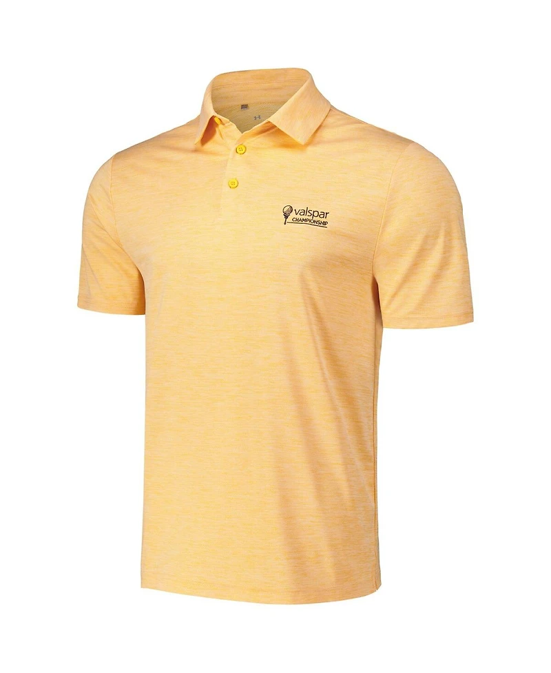 Under Armour Men's Heather Orange Valspar Championship Playoff 3.0 Polo