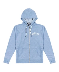 Contenders Clothing Men's Heather Powder Blue Rocky Clubber Lang Robe Full-Zip Hoodie Sweatshirt