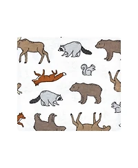 Hudson Baby Boys Soft 4 Piece Cotton-Poly Flannel Receiving Blankets