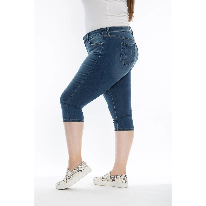 Slink Jeans Plus Mid Rise Crop