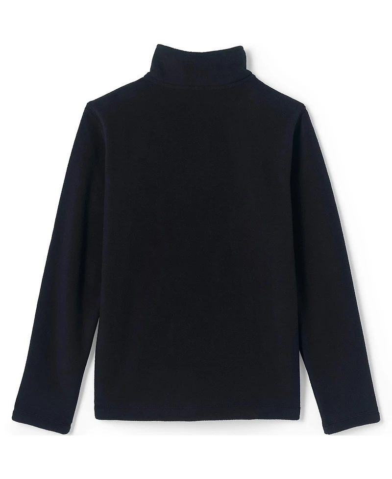 Lands' End Girls Lightweight Fleece Quarter Zip Pullover