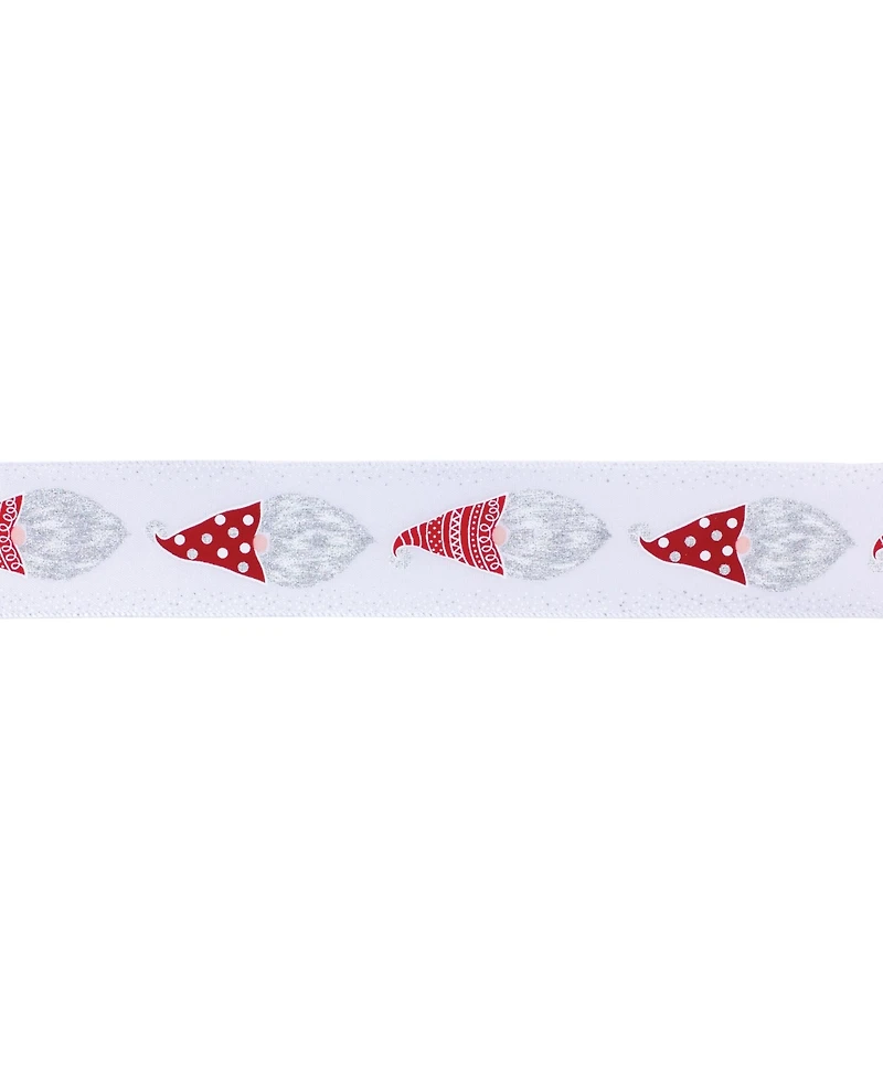 Wired Polyester Holiday Ribbon (Set of 2) For Decor