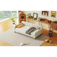 Streamdale Twin Size Upholstered Daybed With 4 Support Legs