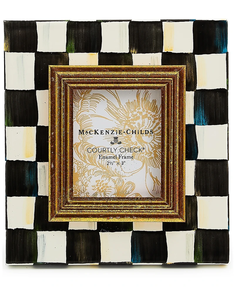 Mackenzie-Childs Courtly Check 2.5" x 3" Picture Frame