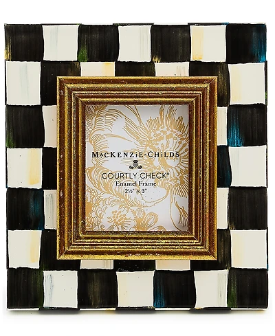 Mackenzie-Childs Courtly Check 2.5" x 3" Picture Frame