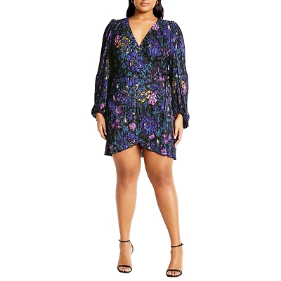City Chic Plus Kira Print Dress