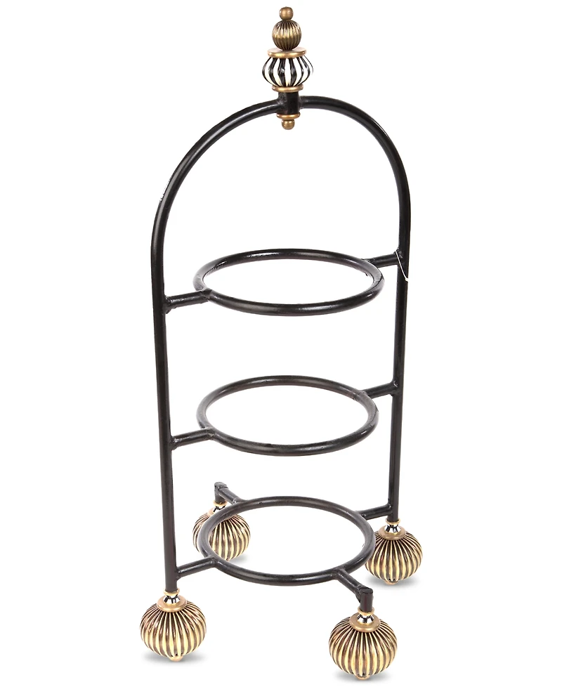 Mackenzie-Childs Iron & Brass Plate Stand
