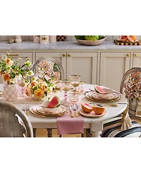 Mackenzie-Childs Rosy Check Enameled Steel Utensil Holder
