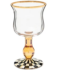 Mackenzie-Childs Courtly Check Wine Glass
