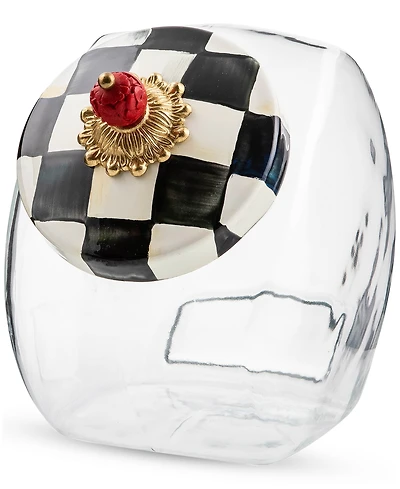 Mackenzie-Childs Cookie Jar with Courtly Check Lid