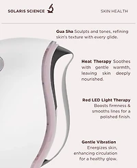 Solaris Laboratories Ny Led Hairbrush and Gua Sha Skin Hair Health Set