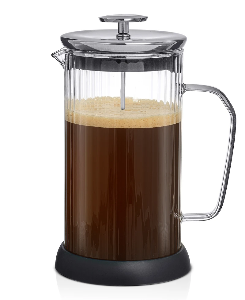 JoyJolt Fluted French Press, 33.8oz