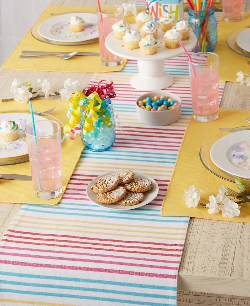 Design Imports Embellished Reversible Table Runner, 14"x72"