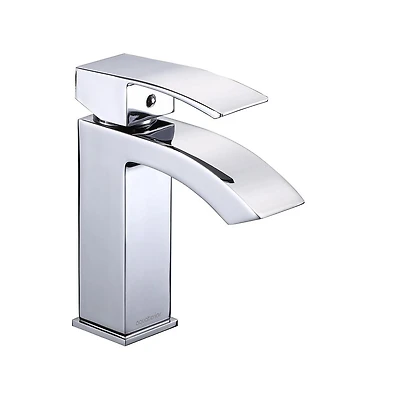 Aquaterior Modern 1 Hole Bathroom Faucet Vanity Sink Basin Single Handle Diy Hotel Chr