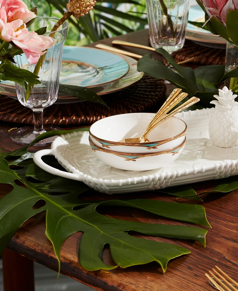 Lenox British Colonial Bamboo Fruit Bowls, Set of 4