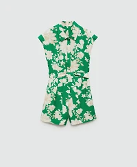 Mango Women's Tropical Print Playsuit